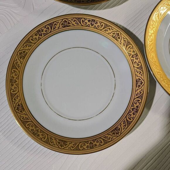 Philippe Deshoulieres Royal Trinanon Gold Tea Cup and Saucer 6pc Set - Picture 4 of 9